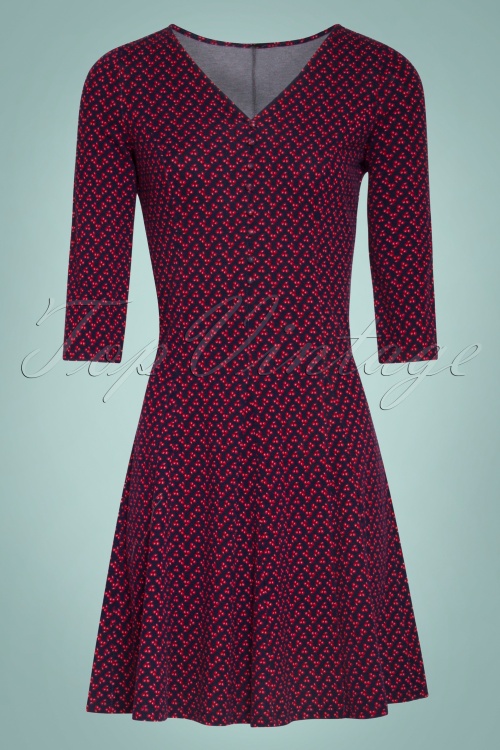 Smashed Lemon 30201 Navy Red Cherry Dress 20190723 020LW