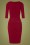 Vintage Chic 31166 Pencil Dress in Wine Red 20190725 006W
