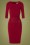 Vintage Chic 31166 Pencil Dress in Wine Red 20190725 003W