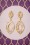 Collectif Clothing - 50s Maxwell Earrings in Pale Gold 3