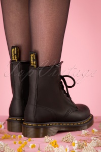 Dr. Martens - 1460 Greasy Ankle Boots in Black 5
