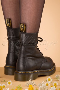 Dr. Martens - 1460 Virginia Ankle Boots en Noir 5