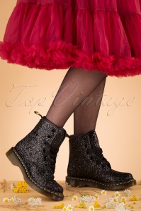 Dr. Martens - 1460 Farrah Chunky Glitter Ankle Boots en Noir 2