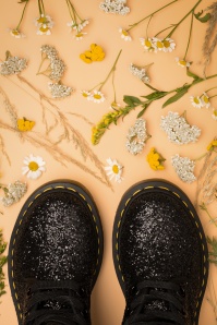 Dr. Martens - 1460 Farrah Chunky Glitter Ankle Boots in Black 4
