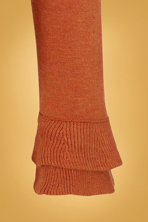 Collectif Clothing - Gelassenheits-Cardigan in gebranntem Orange 4