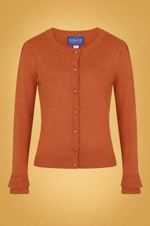 Collectif Clothing - Serenity vest in gebrand oranje