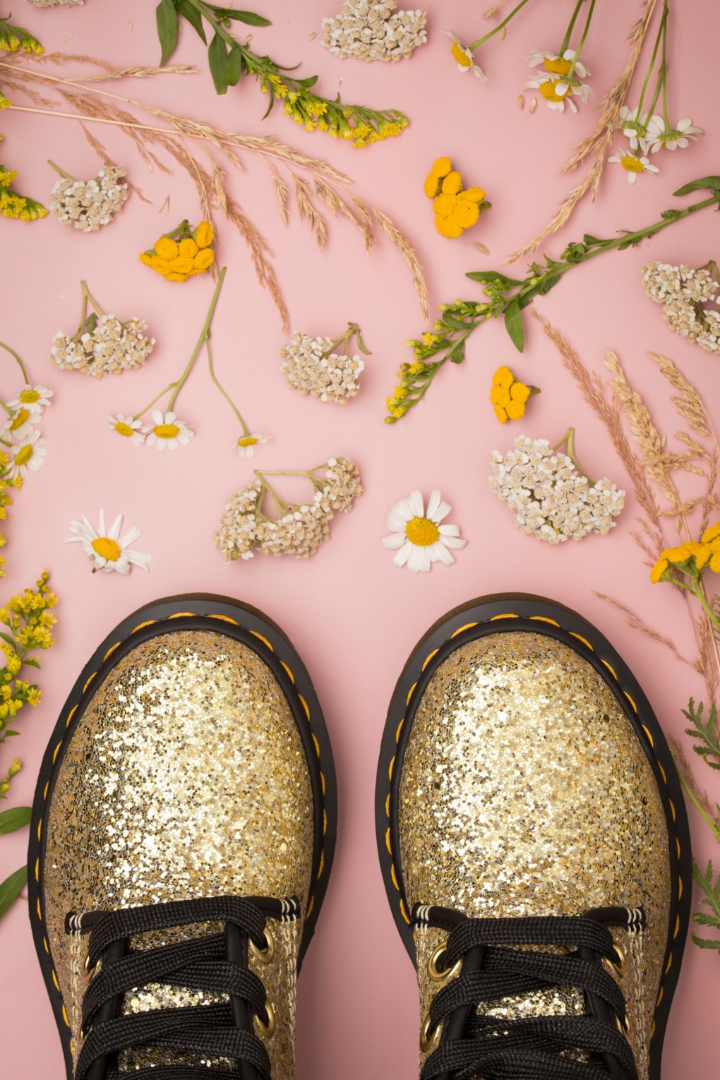 1460 farrah glitter ankle boots