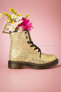 Dr. Martens - 1460 Farrah Chunky Glitter Ankle Boots in Gold 3