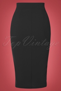 Vintage Chic for Topvintage - Michelle Pencil Skirt Années 50 en Noir 2