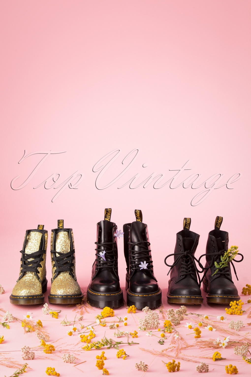 1460 farrah glitter ankle boots