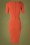Vintage Chic for Topvintage - Vicky Pencil Dress Années 50 en Orange Salamandre 2
