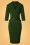 Vintage Diva 29624 Lauren Pencil Dress in Green 20190408 001W