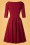 Vintage Diva  - The Jane Swing Dress en Bordeaux 6