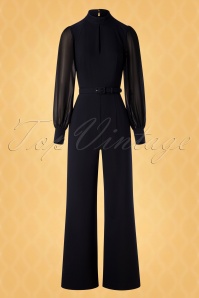 Vintage Diva  - The Gloria Jumpsuit in Black 5