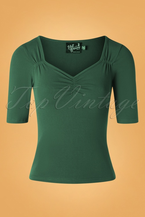 Bunny 30712 Philippa Top in Dark Green 20190730 001W