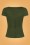 Collectif Clothing - 50s Mimi Top in Seaweed Green 3