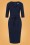 Collectif Clothing - 50s Meadow Pencil Dress in Navy 2