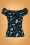 Collectif Clothing - Dolores Midnight Butterfly Top nnées 50 en Noir 2