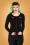 Collectif Clothing - 50s Jo Cherry Love Cardigan in Black 2