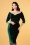 Collectif 29829 Anjelica Velvet Pencil Dress in Green 20190730 4823W