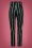 Collectif Clothing - Thea Witch Stripes Trousers Années 50 en Noir 3