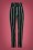 Collectif Clothing - Thea Witch Stripes Trousers Années 50 en Noir 2