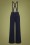 Collectif Clothing - Glinda Trousers Années 40 en Bleu Marine 