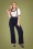 Collectif Clothing - 40s Glinda Trousers in Navy 2