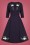 Collectif Clothing - Rossella Camelia Swing-Kleid in Marineblau 2