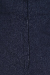Collectif Clothing - Kiki Jeans mit hoher Taille in Marineblau 4
