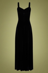 Collectif Clothing - 50s Celeste Occasion Maxi Dress in Black 8