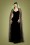 Collectif Clothing - Celeste Occasion Maxi Dress Années 50 en Noir