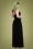Collectif Clothing - 50s Celeste Occasion Maxi Dress in Black 5