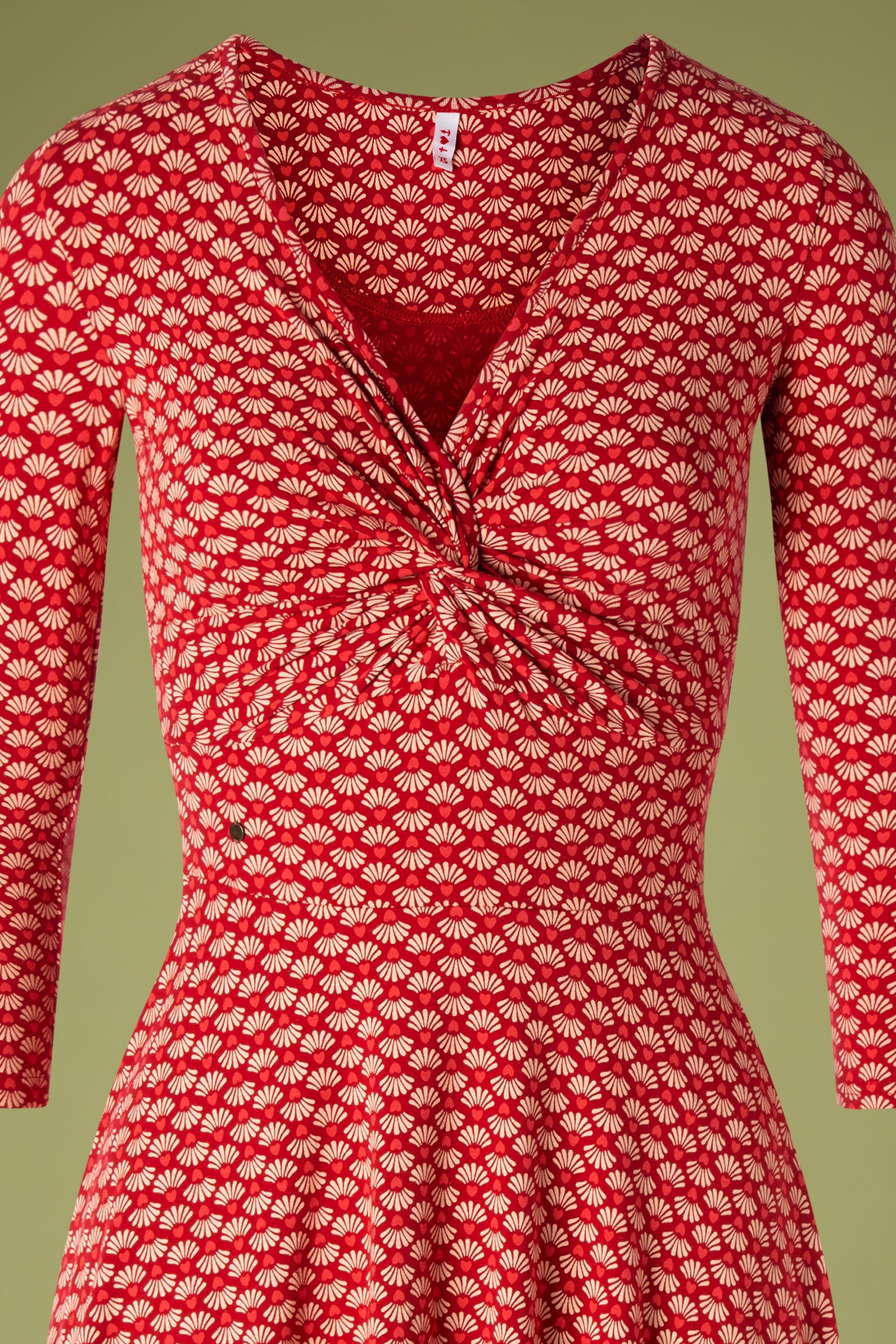 Blutsgeschwister - Cold Days Hot Knot-jurk in Super Flower Red 3