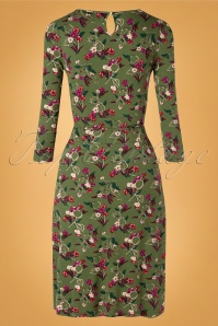 King Louie - 60s Cecil Kansas Dress in Olive Green 4