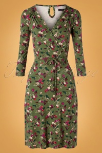 King Louie - 60s Cecil Kansas Dress in Olive Green 2