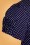 Retrolicious - Debra Pin Dot Swing Dress Années 50 en Bleu Marine 5