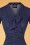 Retrolicious - Debra Pin Dot Swing Dress Années 50 en Bleu Marine 3