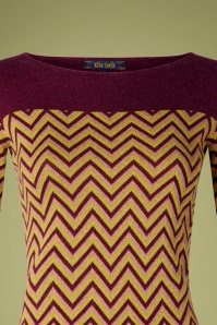 King Louie - 60s Bella Indra Knit Top in Windsor Red 3