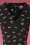 Topvintage Boutique Collection - Gianna Floral Dots Pencil Dress Années 50 en Noir 4