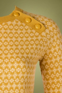 King Louie - Langlauf Kashmir Button Pullover in Sunset Yellow 5