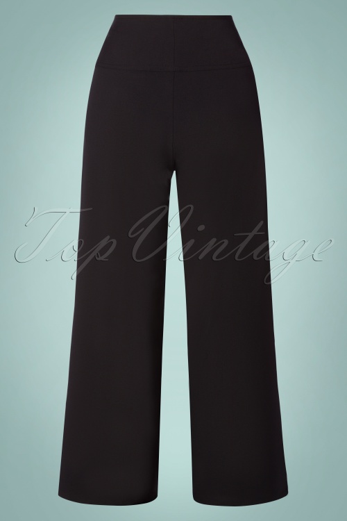 Belsira - 40s Charline Trousers in Black 4
