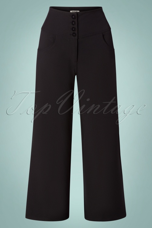 Belsira - 40s Charline Trousers in Black 2