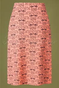 Compania Fantastica - 60s Falda Skirt in Peach Pink 3