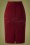 Very Cherry - Classic Pencil Skirt Années 50 en Bordeaux 3