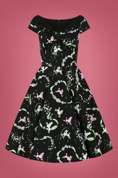 Bunny - Lexie Swing Dress Années 50 en Noir 2