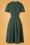 Miss Candyfloss - 50s Athena Dolman Swing Dress in Dark Green 6