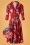 Very Cherry - 50s D'Laine Anastasia Dress in Red Flowers 2