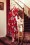 Very Cherry - 50s D'Laine Anastasia Dress in Red Flowers