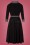 Miss Candyfloss - 50s Rosaleen Swing Dress in Black 5